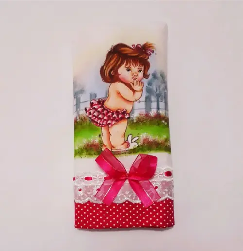 Fralda Passeio-menina de Pantufas