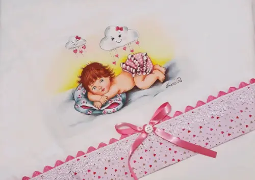 Fralda Passeio-menina Deitada
