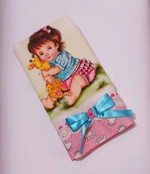 Fralda Passeio-Menina e Girrafinha
