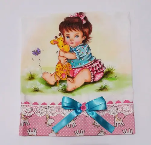 Fralda Passeio-Menina e Girrafinha
