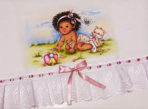 Fralda Passeio-Menina Gatinho e Bola