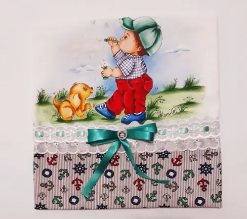 Fralda Passeio-Menino e Bolha de Sabão