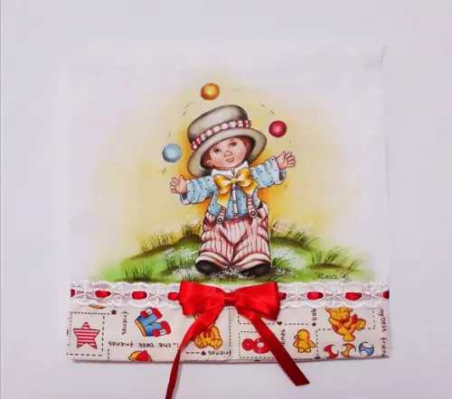 Fralda Passeio-menino Palhacinho