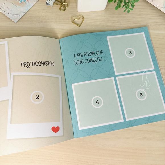 Álbum de Figurinhas para Casal Namorados Noivos Meu Par Perfeito