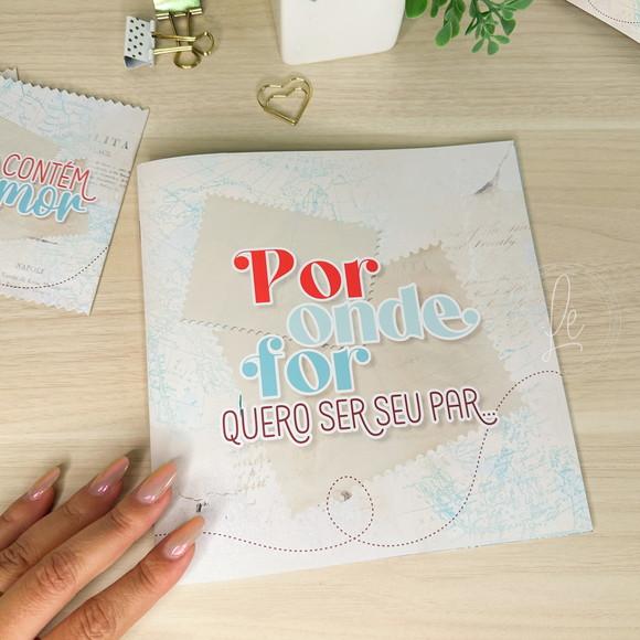 Álbum de Figurinhas para Casal Namorados Noivos Meu Par Perfeito