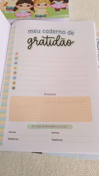 Caderno de Gratidão para igrejas