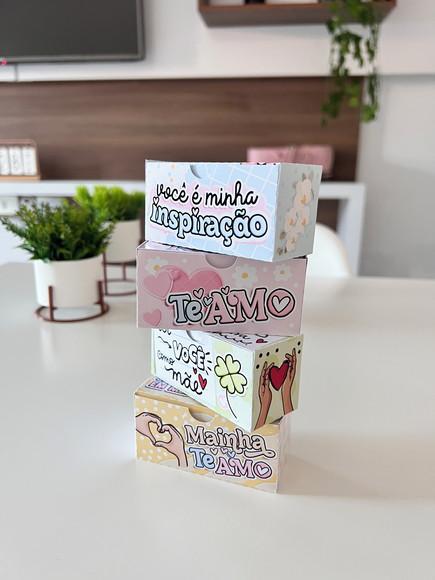 Caixa Dois Docinhos Dia das Mães com Frase