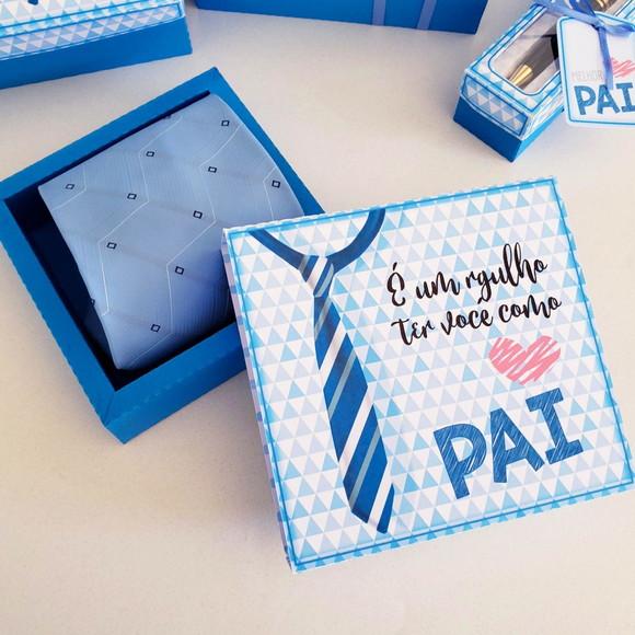 Caixa para Gravata Versátil Dia dos Pais
