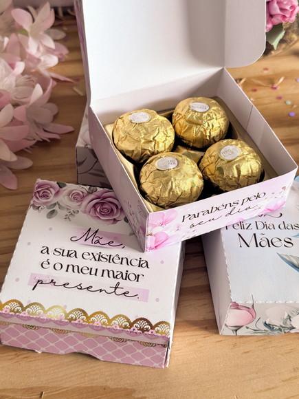 Caixa Versatil Dia das Mães Floral com Frases