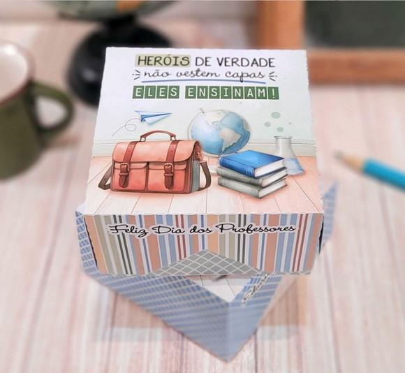 Caixa Versátil Lembrancinha Dia dos Professores