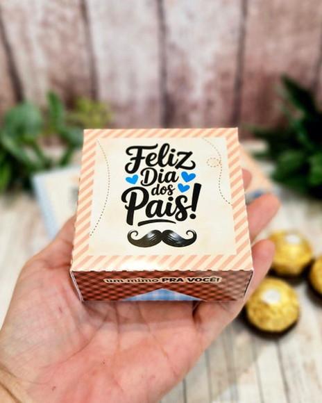 Caixa Versátil Porta Bombons Dia dos Pais