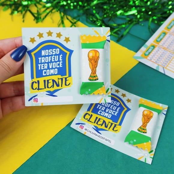 Cartão e Balinha Copa Rumo ao Hexa