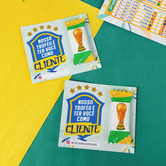 Cartão e Balinha Copa Rumo ao Hexa