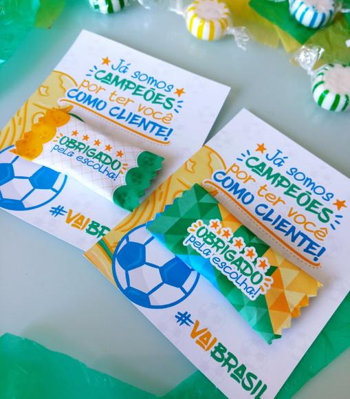 Cartão e Balinha Copa Rumo ao Hexa