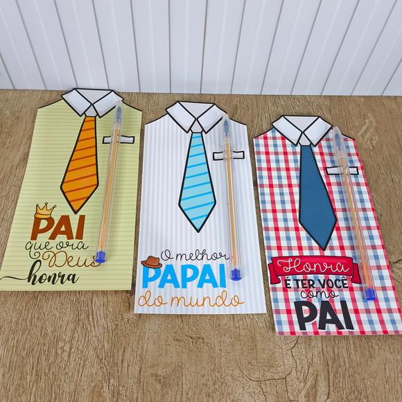 Cartão Camisa Porta Caneta Dia dos Pais