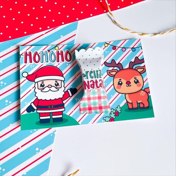 Cartão e Balinha Jesus Natal