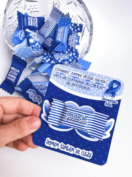 Cartão e Balinha Novembro Azul