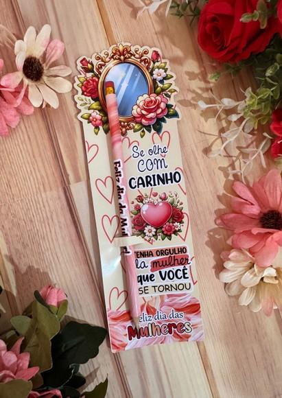 Cartão e Lápis Dia da Mulher