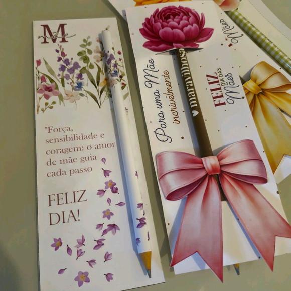 Cartão e Lapis Dia das Mães