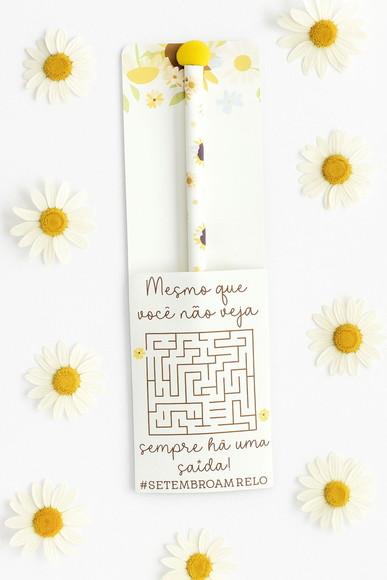 Cartão e Lápis Setembro Amarelo
