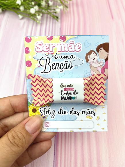 Cartão e Balinha Super Mãe Dia das Mães