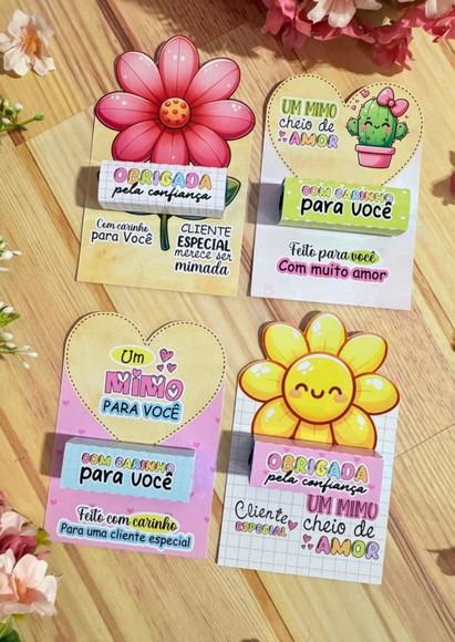 Cartão e Rotulo para Bis para Cliente Dia do Cliente
