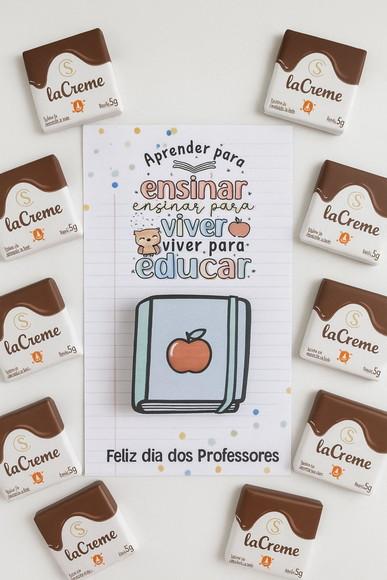Cartão e Rotulo para Chocolate Dia dos Professores