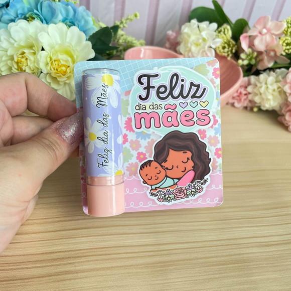 Cartão e Rótulo pra Batom Dia das Mães