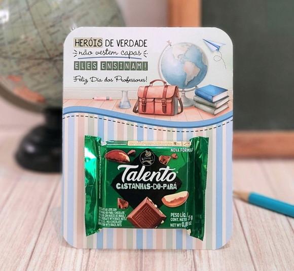 Cartao para Bombom Dia dos Professores