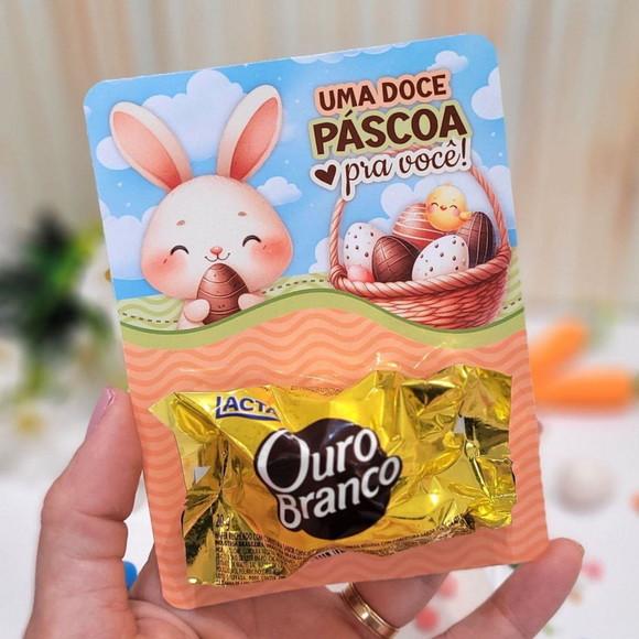Cartão para Bombom Páscoa com Jesus