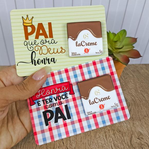 Cartaõ para Chocolate ou Bombom Dia dos Pais