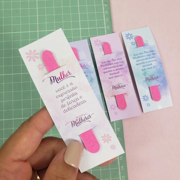 Cartão para Mini Lixa Dia da Mulher