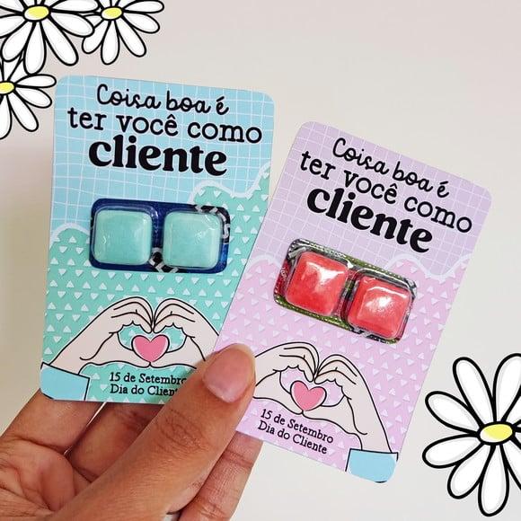 Chicletes com Frase Dia do Cliente