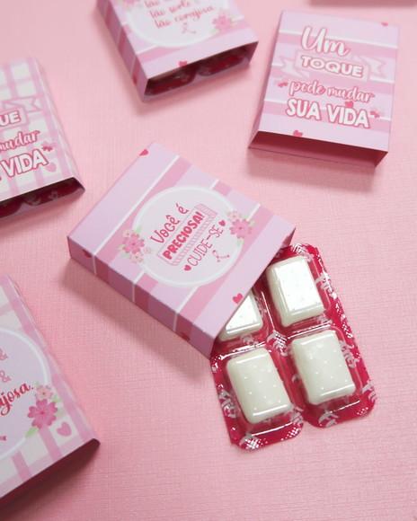 Chicletes Outubro Rosa Prevenção