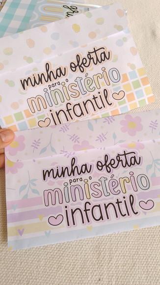 Envelope para Oferta Ministério Infantil