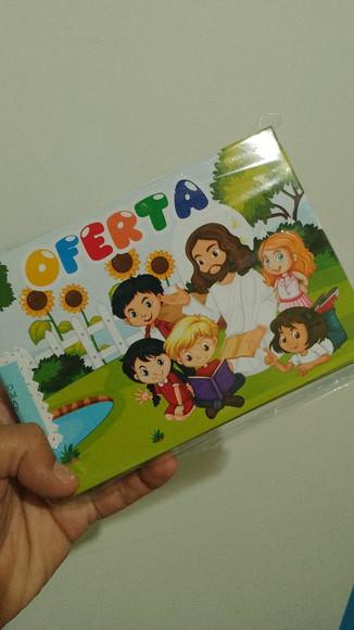Envelope para Ofertas, Missões, Culto das Crianças