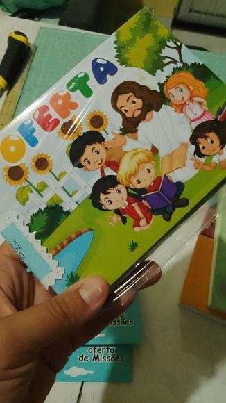 Envelope para Ofertas, Missões, Culto das Crianças