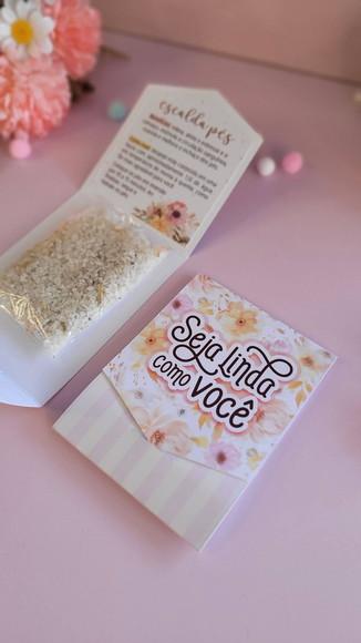 Envelope para Escalda Pés Dia da Mulher