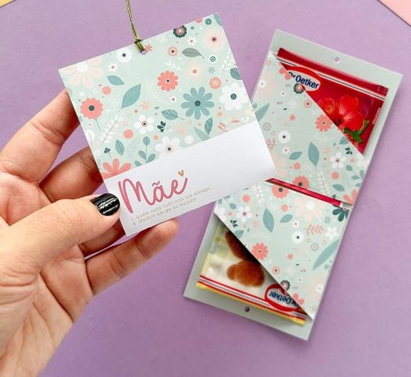 Envelope para dois Chá Personalizado com logo ou frase