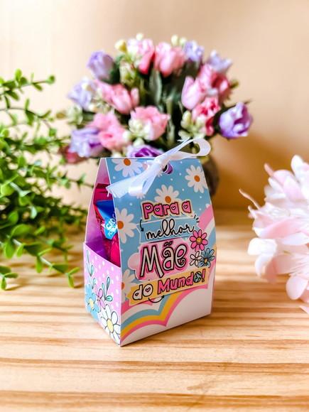 Porta Bombom com Laço Dia das Mães