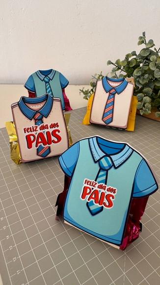 Porta Bombom Camisa Dia dos Pais