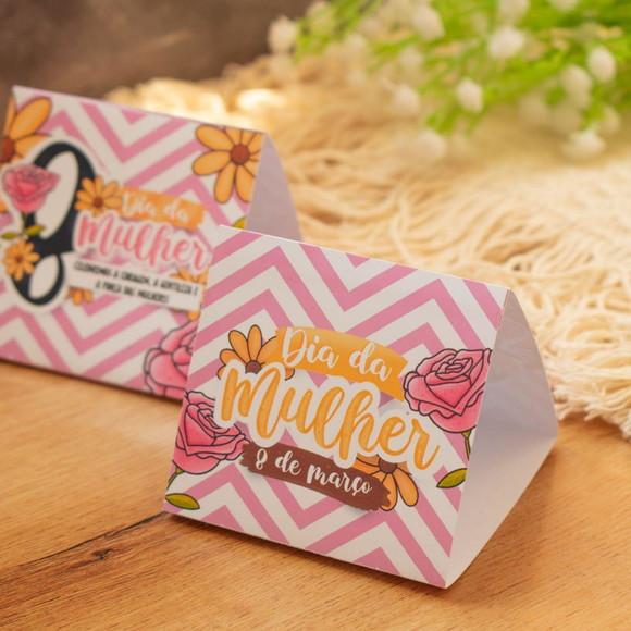 Porta Bombom Floral Dia da Mulher