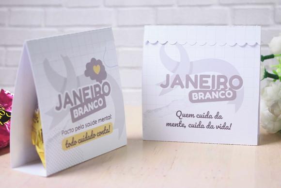 Porta Bombom Janeiro Branco Dia do Psicólogo