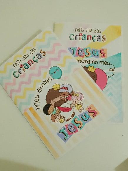 Revistinha Colorir com Desenhos de Jesus Dias das Crianças