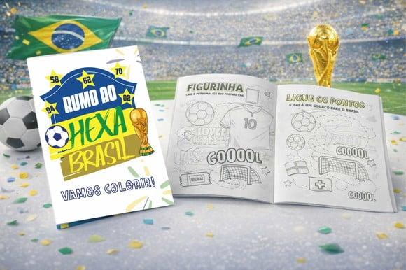 Revistinha Colorir Rumo ao Hexa