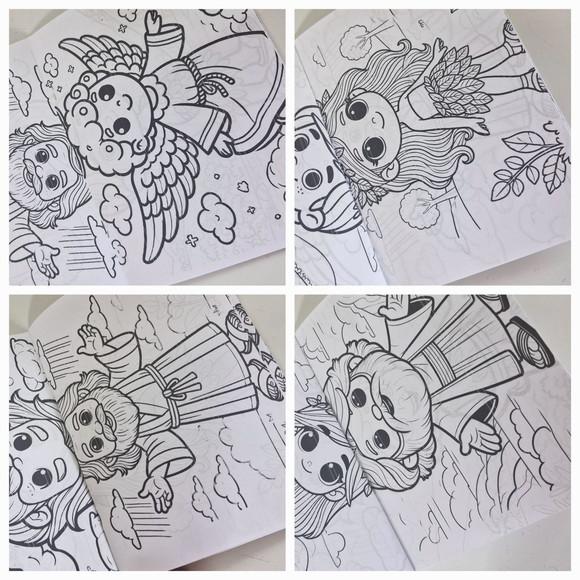 Revistinha Colorir Desenhos da Biblia: Adão e Eva