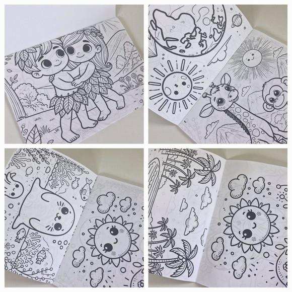 Revistinha Colorir Desenhos da Biblia: a Criação