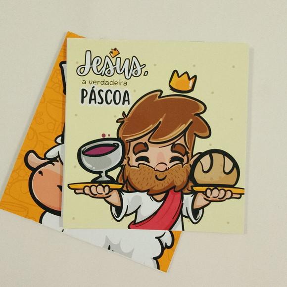 Revistinha Colorir Desenhos Jesus na Páscoa