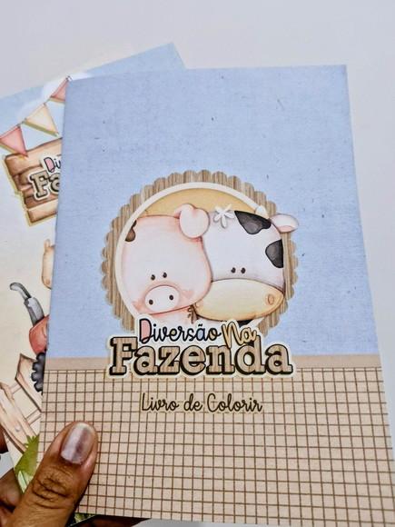 Revistinha Colorir Desenhos Fazenda