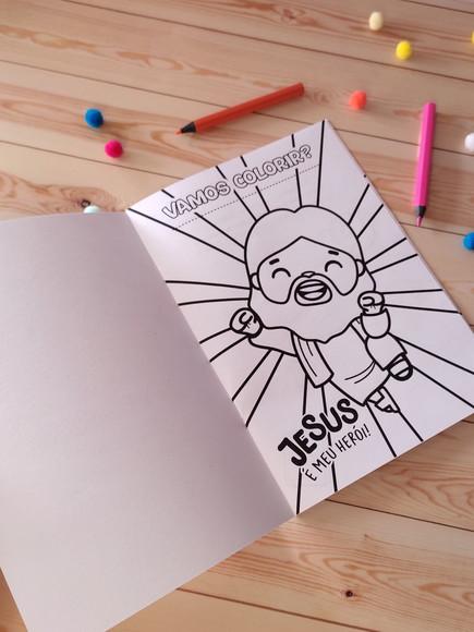 Revistinha Desenho Colorir Atividade Jesus